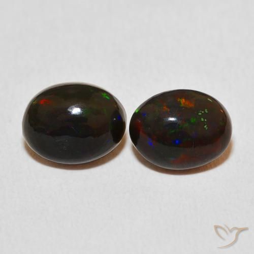 2.26ctw Natural Multicolor Ópalo, Ovalada, Opaco