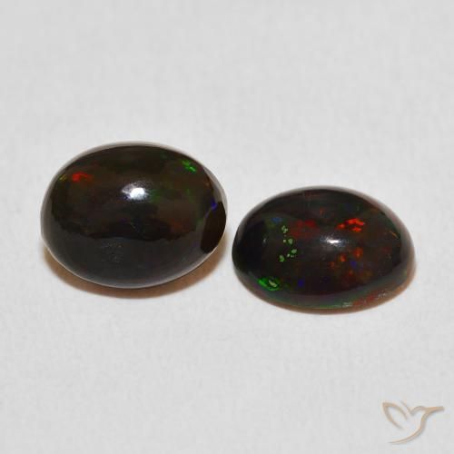Gemas de Ópalo Multicolor natural de 2.26 ct, Ovalada, Opaco