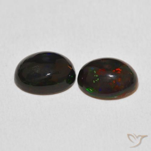 Gemas de Ópalo Multicolor natural de 2.26 ct, Ovalada, Opaco