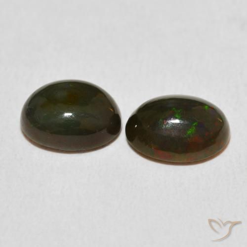 Gemas de Ópalo Multicolor natural de 2.50 ct, Ovalada, Opaco