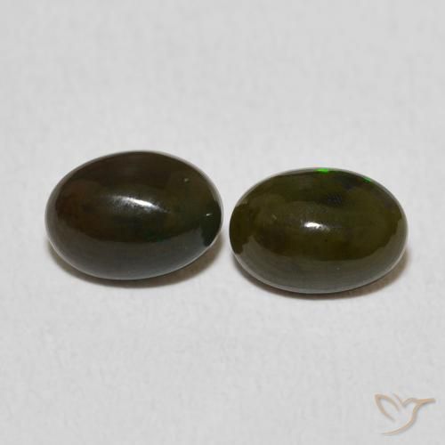 0.94ctw Natural Multicolor Ópalo, Ovalada, Opaco