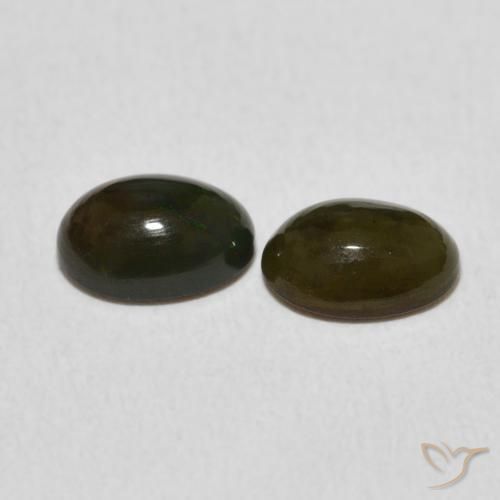 Gemas de Ópalo Multicolor natural de 0.94 ct, Ovalada, Opaco