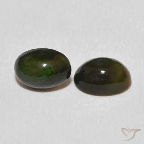 Gemas de Ópalo Multicolor natural de 1.07 ct, Ovalada, Opaco