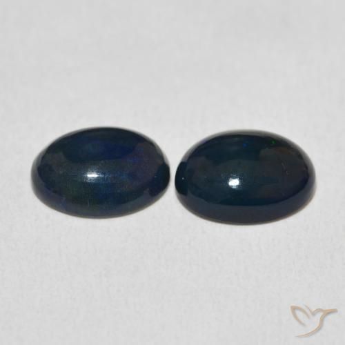 Gemas de Ópalo Multicolor natural de 1.92 ct, Ovalada, Opaco