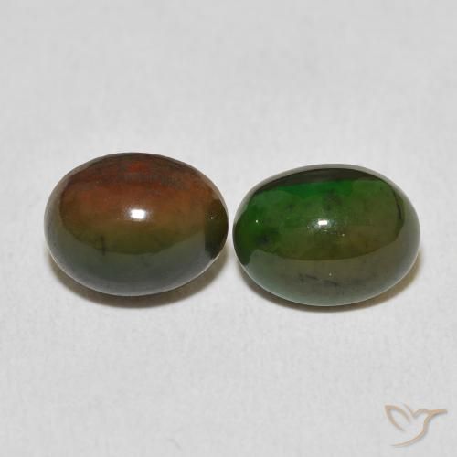 2.33ctw Natural Multicolor Ópalo, Ovalada, Opaco