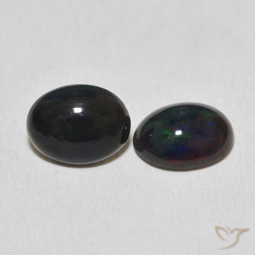 Gemas de Ópalo Multicolor natural de 2.01 ct, Ovalada, Opaco