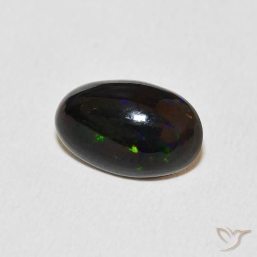 Ópalo Multicolor natural de 2.16 ct, Ovalada, Opaco