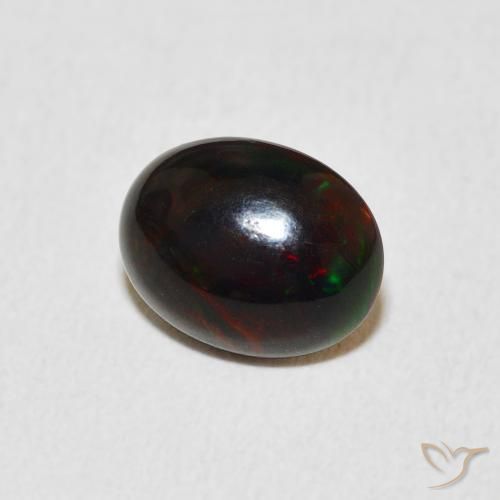 Ópalo Multicolor natural de 1.14 ct, Ovalada, Opaco