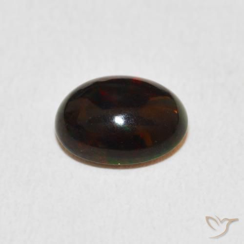 Ópalo Multicolor natural de 1.14 ct, Ovalada, Opaco