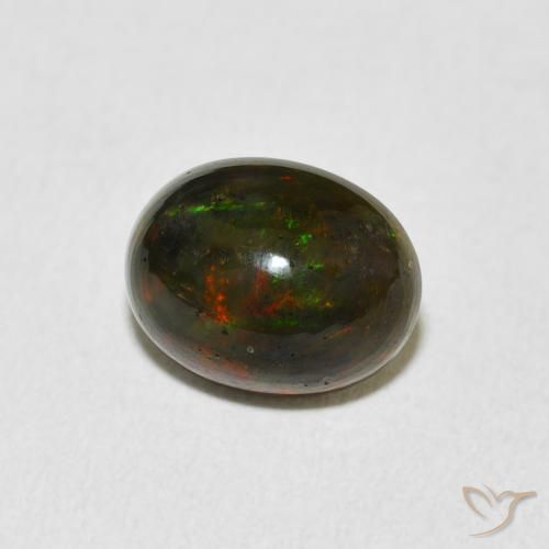 Ópalo Multicolor natural de 1.89 ct, Ovalada, Opaco