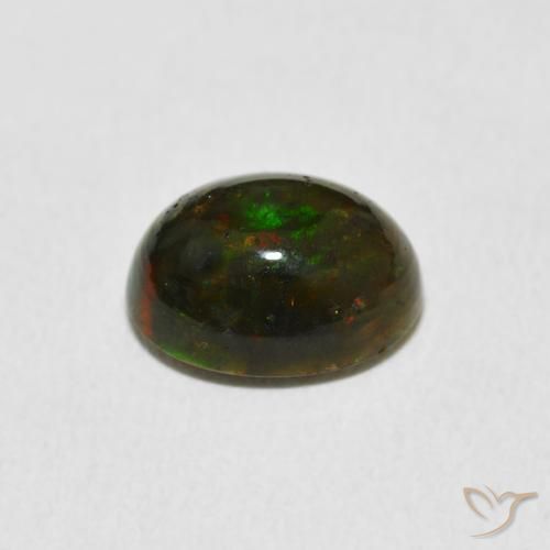 Ópalo Multicolor natural de 1.89 ct, Ovalada, Opaco