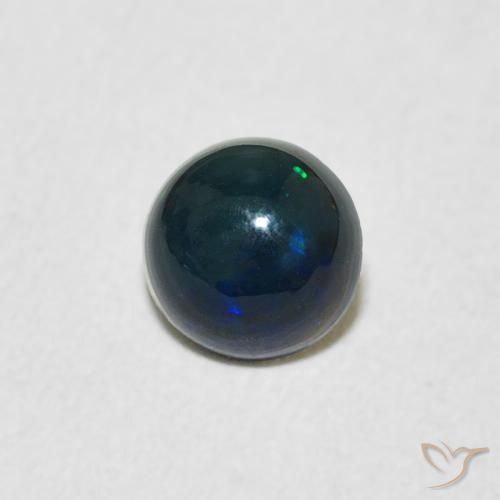 Ópalo Multicolor natural de 0.40 ct, Redondo, Opaco