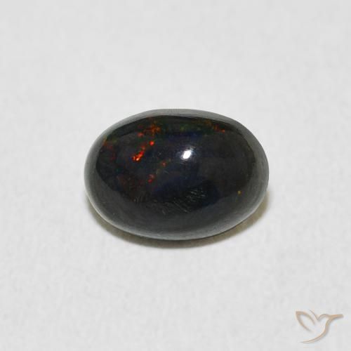 0.52ct Natural Multicolor Ópalo, Ovalada, Opaco
