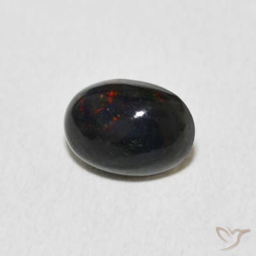 Ópalo Multicolor natural de 0.52 ct, Ovalada, Opaco