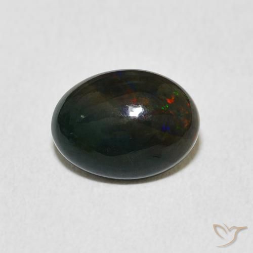 1.56ct Natural Multicolor Ópalo, Ovalada, Opaco