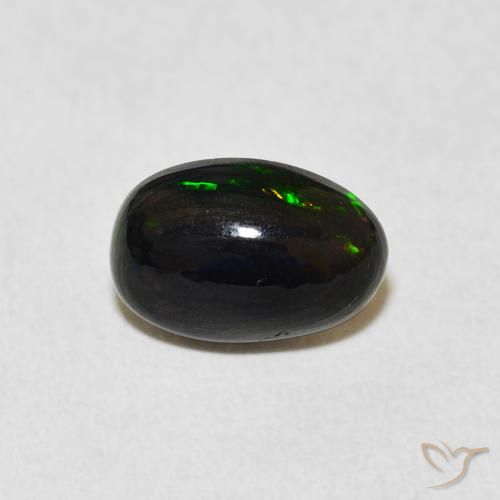 1.24ct Natural Multicolor Ópalo, Ovalada, Opaco