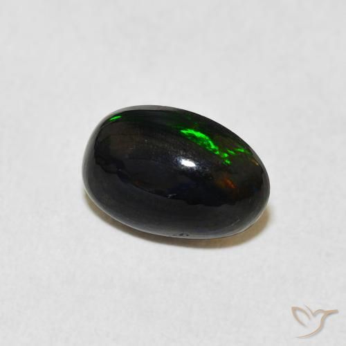 Ópalo Multicolor natural de 1.24 ct, Ovalada, Opaco