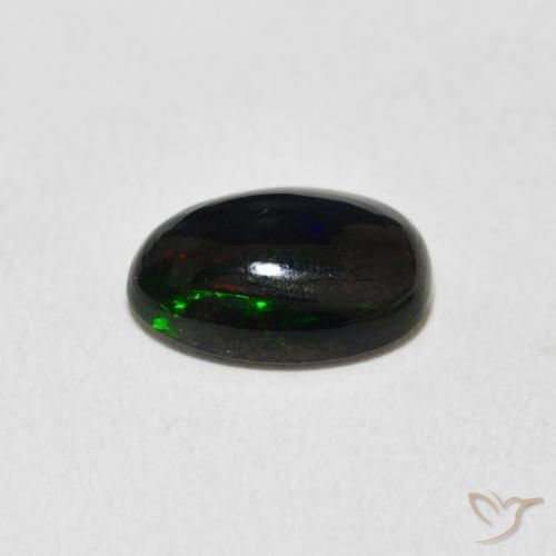 Ópalo Multicolor natural de 1.24 ct, Ovalada, Opaco