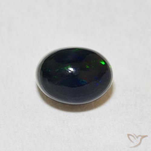 1.11ct Natural Multicolor Ópalo, Ovalada, Opaco
