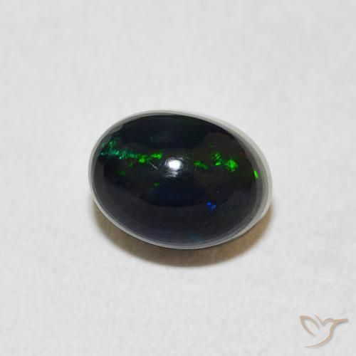 Ópalo Multicolor natural de 1.11 ct, Ovalada, Opaco