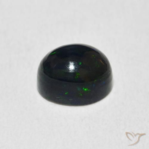 Ópalo Multicolor natural de 1.11 ct, Ovalada, Opaco