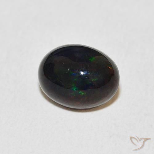 Ópalo Multicolor natural de 1.40 ct, Ovalada, Opaco