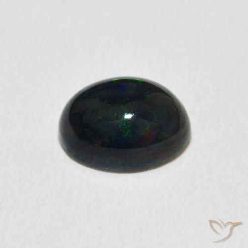 Ópalo Multicolor natural de 1.40 ct, Ovalada, Opaco