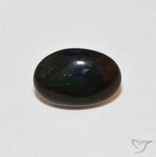 1.08ct Natural Multicolor Ópalo, Ovalada, Opaco