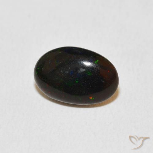 Ópalo Multicolor natural de 1.08 ct, Ovalada, Opaco