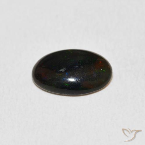 Ópalo Multicolor natural de 1.08 ct, Ovalada, Opaco