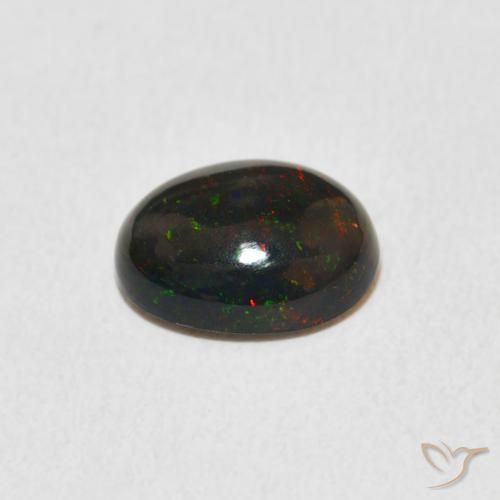 Ópalo Multicolor natural de 1.14 ct, Ovalada, Opaco