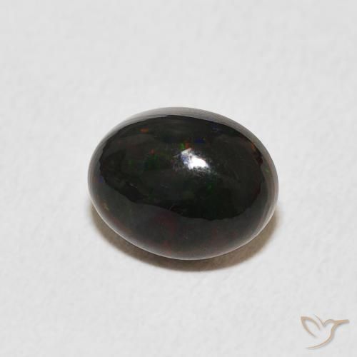 Ópalo Multicolor natural de 1.50 ct, Ovalada, Opaco