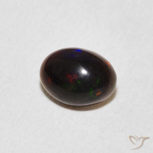 Ópalo Multicolor natural de 0.82 ct, Ovalada, Opaco