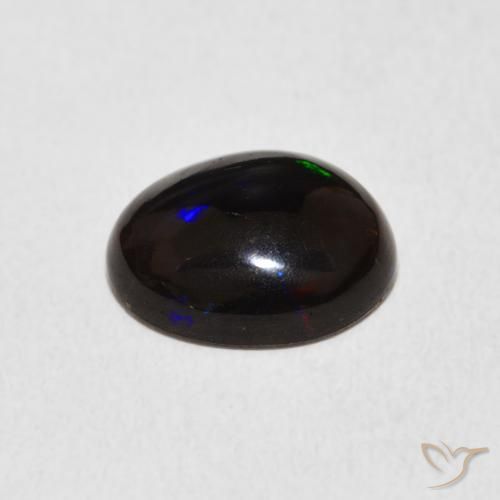 Ópalo Multicolor natural de 1.90 ct, Ovalada, Opaco