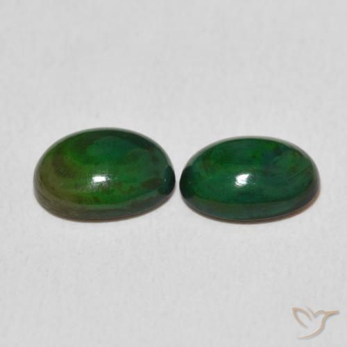 Gemas de Ópalo Multicolor natural de 1.45 ct, Ovalada, Opaco