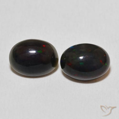 1.97ctw Natural Multicolor Ópalo, Ovalada, Opaco