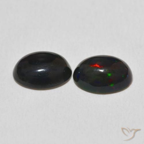 Gemas de Ópalo Multicolor natural de 1.97 ct, Ovalada, Opaco
