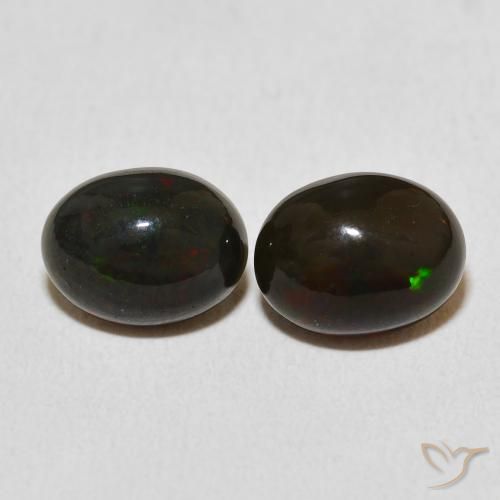 2.54ctw Natural Multicolor Ópalo, Ovalada, Opaco