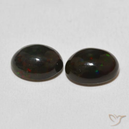 Gemas de Ópalo Multicolor natural de 2.54 ct, Ovalada, Opaco