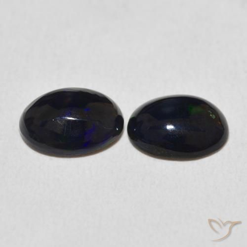 Gemas de Ópalo Multicolor natural de 1.75 ct, Ovalada, Opaco