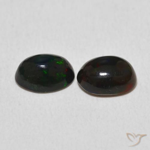 Gemas de Ópalo Multicolor natural de 1.05 ct, Ovalada, Opaco