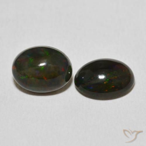 Gemas de Ópalo Multicolor natural de 2.62 ct, Ovalada, Opaco