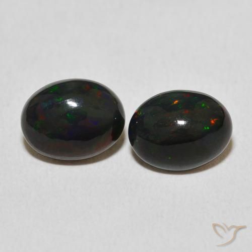2.32ctw Natural Multicolor Ópalo, Ovalada, Opaco