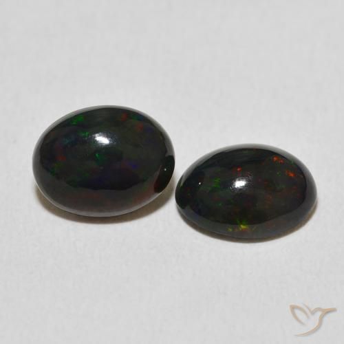Gemas de Ópalo Multicolor natural de 2.32 ct, Ovalada, Opaco