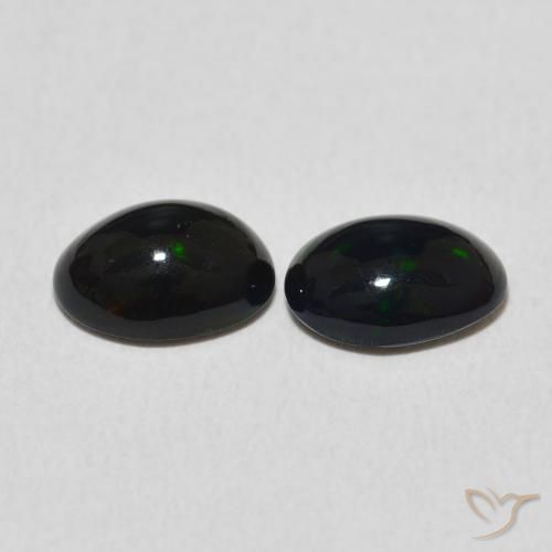 Gemas de Ópalo Multicolor natural de 1.28 ct, Ovalada, Opaco