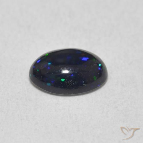 Ópalo Multicolor natural de 0.48 ct, Ovalada, Opaco