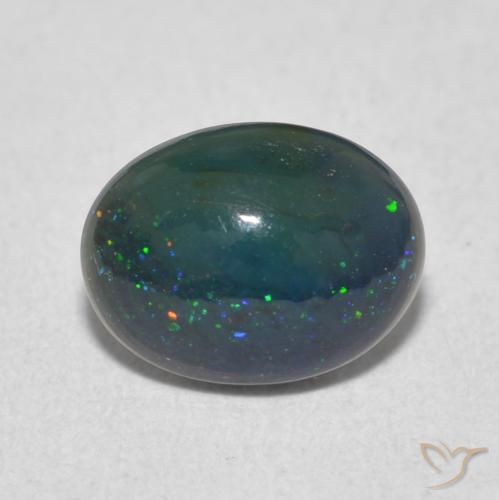 0.95ct Natural Multicolor Ópalo, Ovalada, Opaco