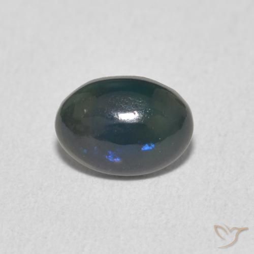 Ópalo Multicolor natural de 0.49 ct, Ovalada, Opaco