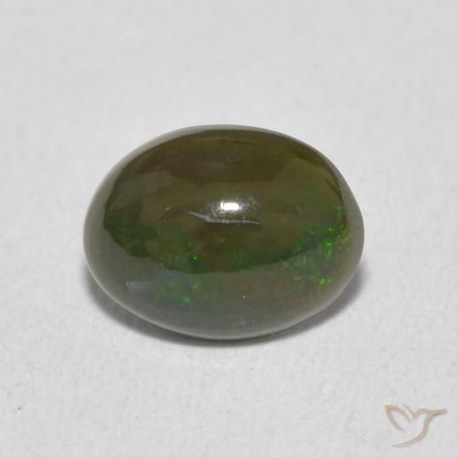0.75ct Natural Multicolor Ópalo, Ovalada, Opaco