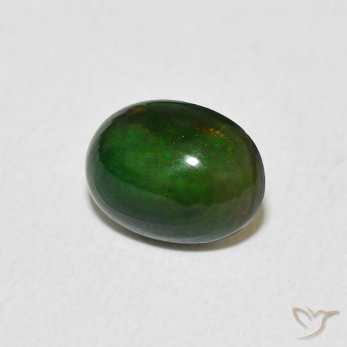Ópalo Multicolor natural de 1.03 ct, Ovalada, Opaco